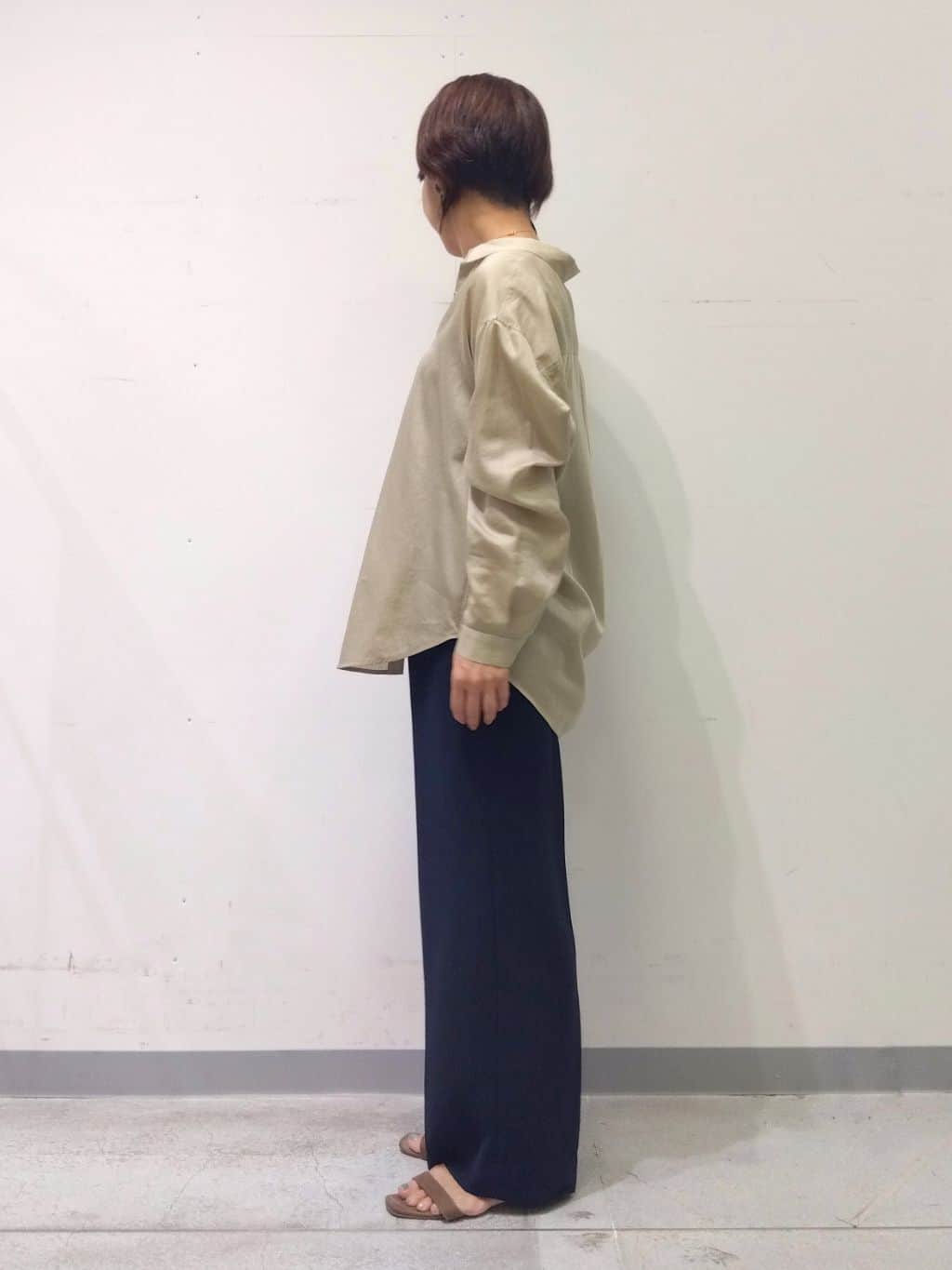 Kさんの「INDIVI｜【着る日傘／遮熱／UVケア】ワイドパンツ」を使ったコーディネート