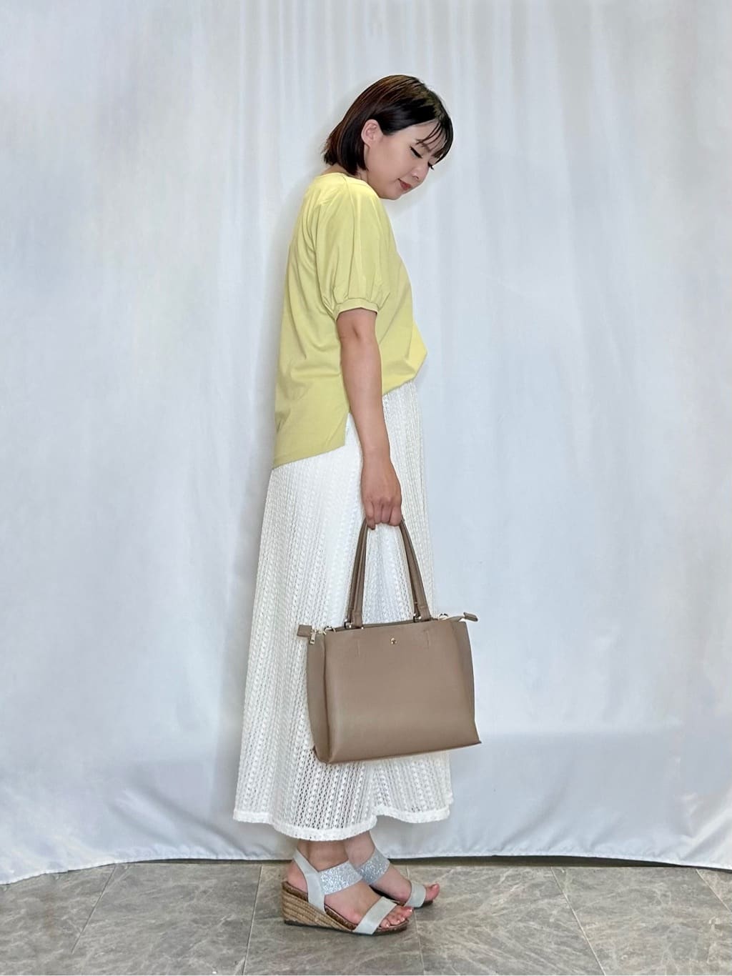 ネリさんの「SHOO･LA･RUE｜【S-LL/ひんやり/UV】スキッパーネックで女性らしい きれい見えトップス」を使ったコーディネート