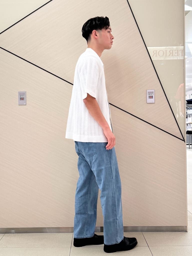 千葉亮太さんの「DRESSTERIOR｜オーガニックコットン キューバニットシャツ」を使ったコーディネート