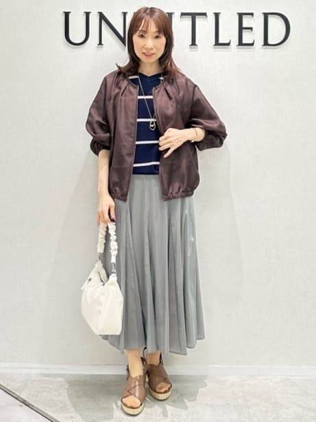 Miwaさんの「UNTITLED｜ライトダブルリングネックレス」を使ったコーディネート