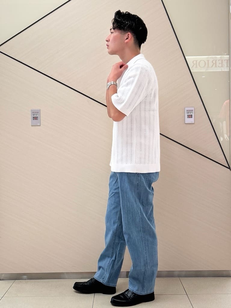 千葉亮太さんの「DRESSTERIOR｜オーガニックコットン キューバニットシャツ」を使ったコーディネート