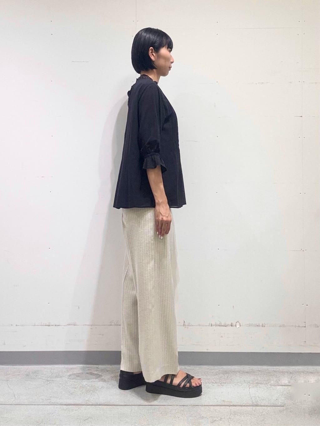 naoさんの「INDIVI｜【洗える/コットン】ピンタックシアーブラウス」を使ったコーディネート