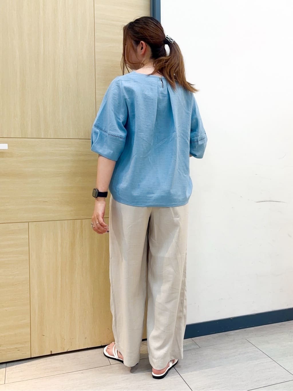 nanaさんの「grove｜ロープベルトで差がつく 洗練リラックスパンツ」を使ったコーディネート