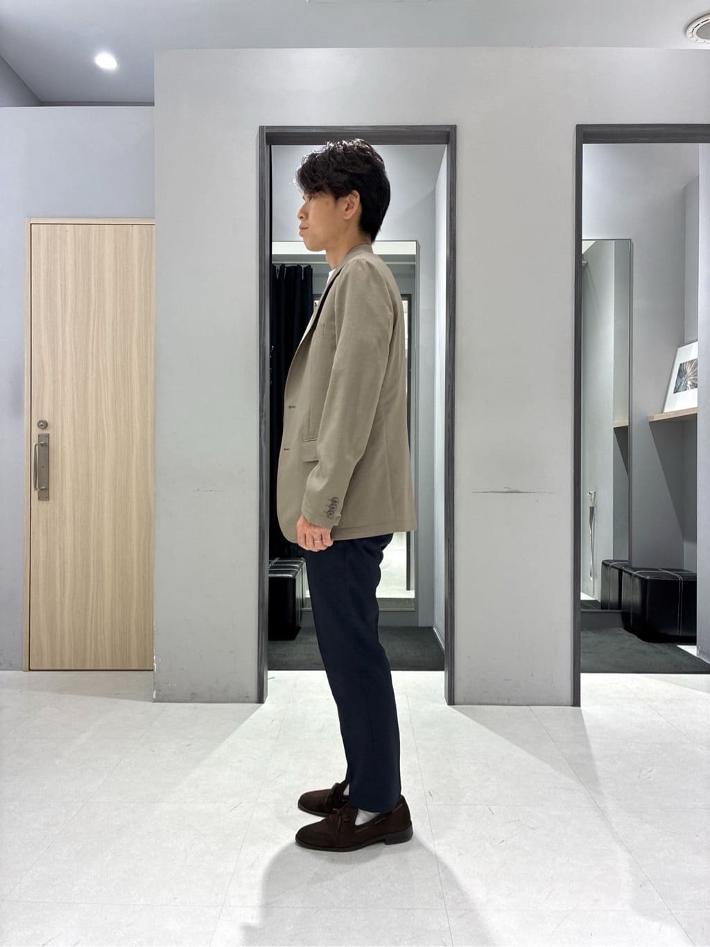 わいずみさんの「TAKEO KIKUCHI｜【COOL CITY WEAR】アーバンクール ジャケット /接触冷感・吸水速乾」を使ったコーディネート