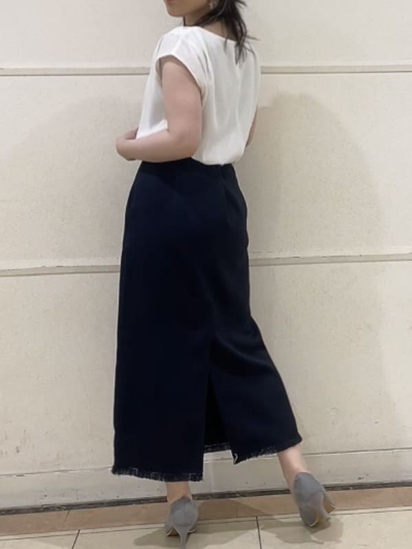 watanabeさんの「UNTITLED｜【ジャージ素材】インナードッキングシアーカットソー」を使ったコーディネート
