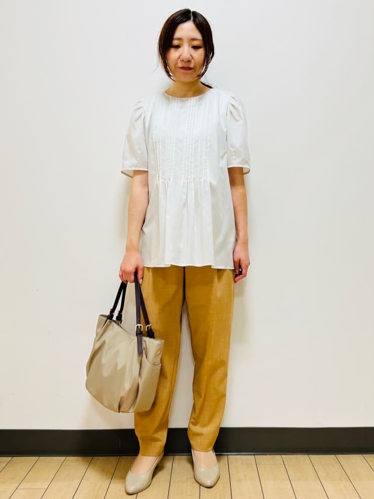 miiiさんの「Reflect｜【すっきり見え！長め丈】ピンタックデザインチュニックブラウス」を使ったコーディネート