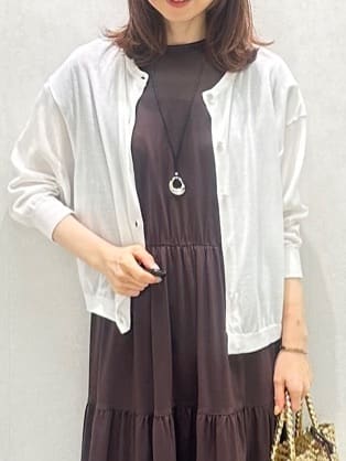 Miwaさんの「UNTITLED｜【ティアード/洗える】コットンロングワンピース」を使ったコーディネート