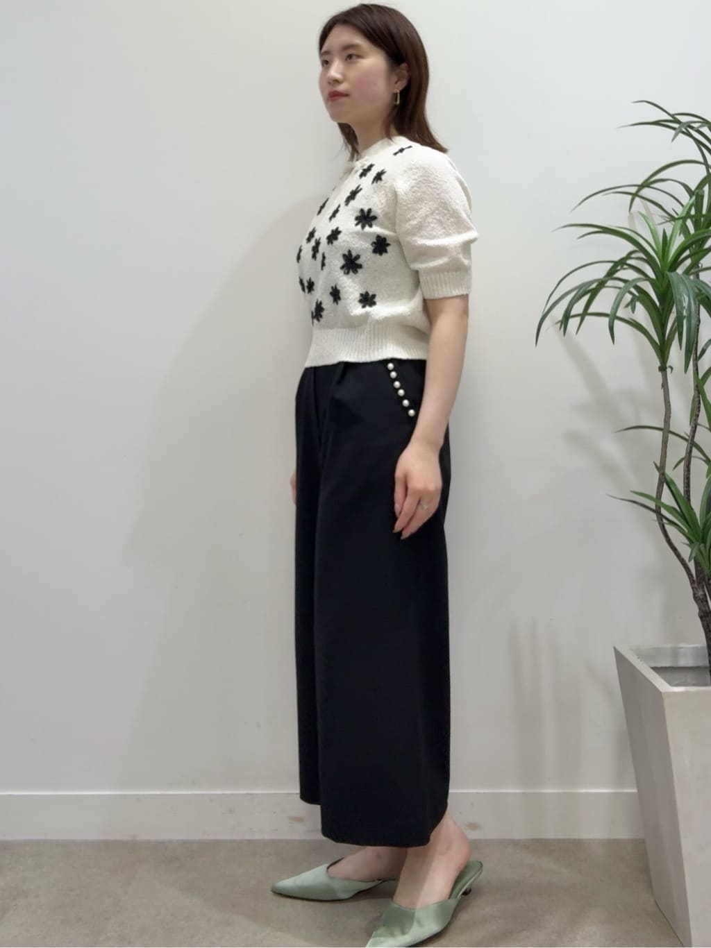 Suma Una本部スタッフさんの「SunaUna｜◆【ウエストゴム】ガウチョパンツ」を使ったコーディネート