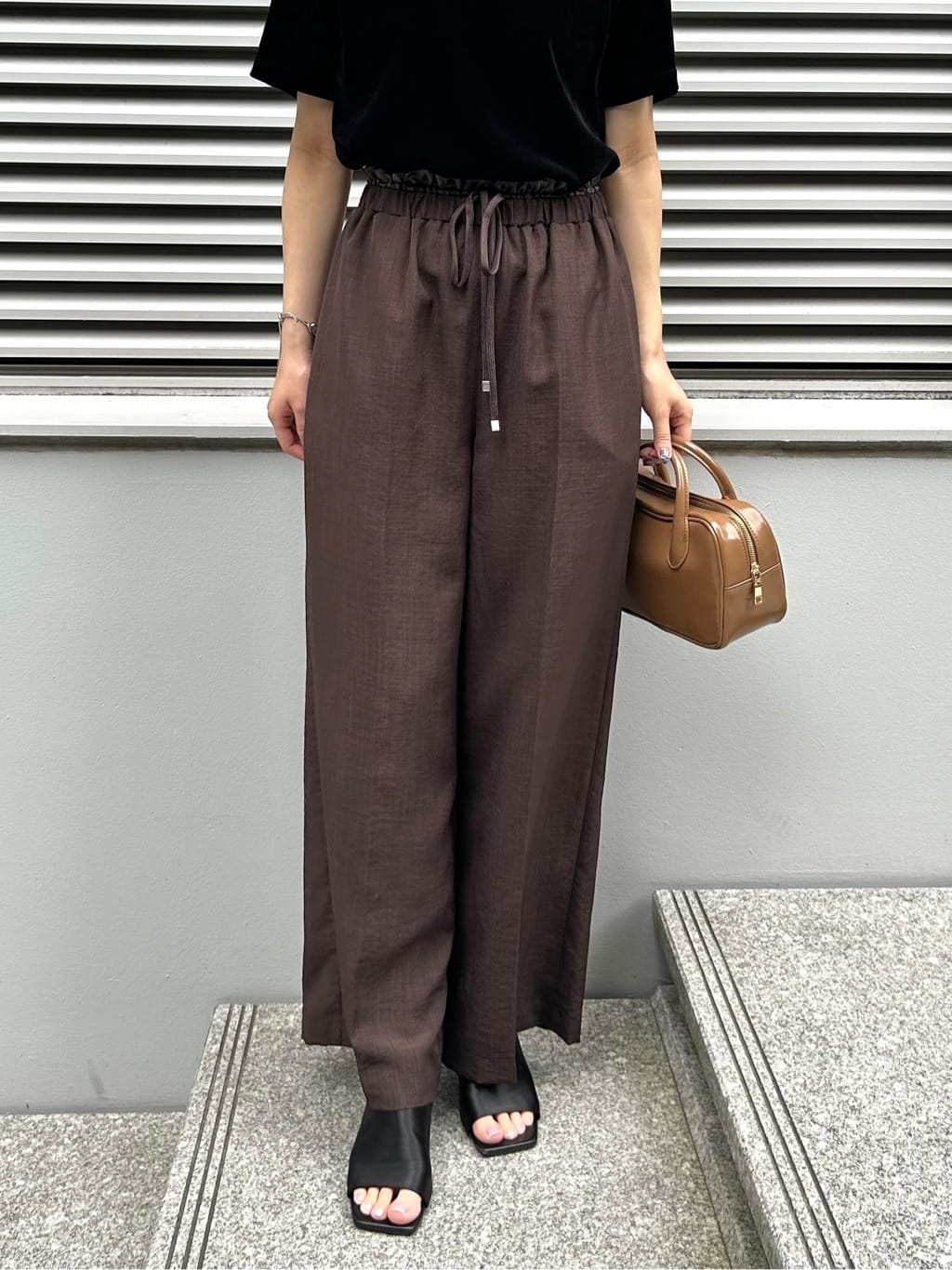 RINAさんの「OPAQUE.CLIP｜フロッキーチュールTシャツ【洗濯機洗い可】」を使ったコーディネート
