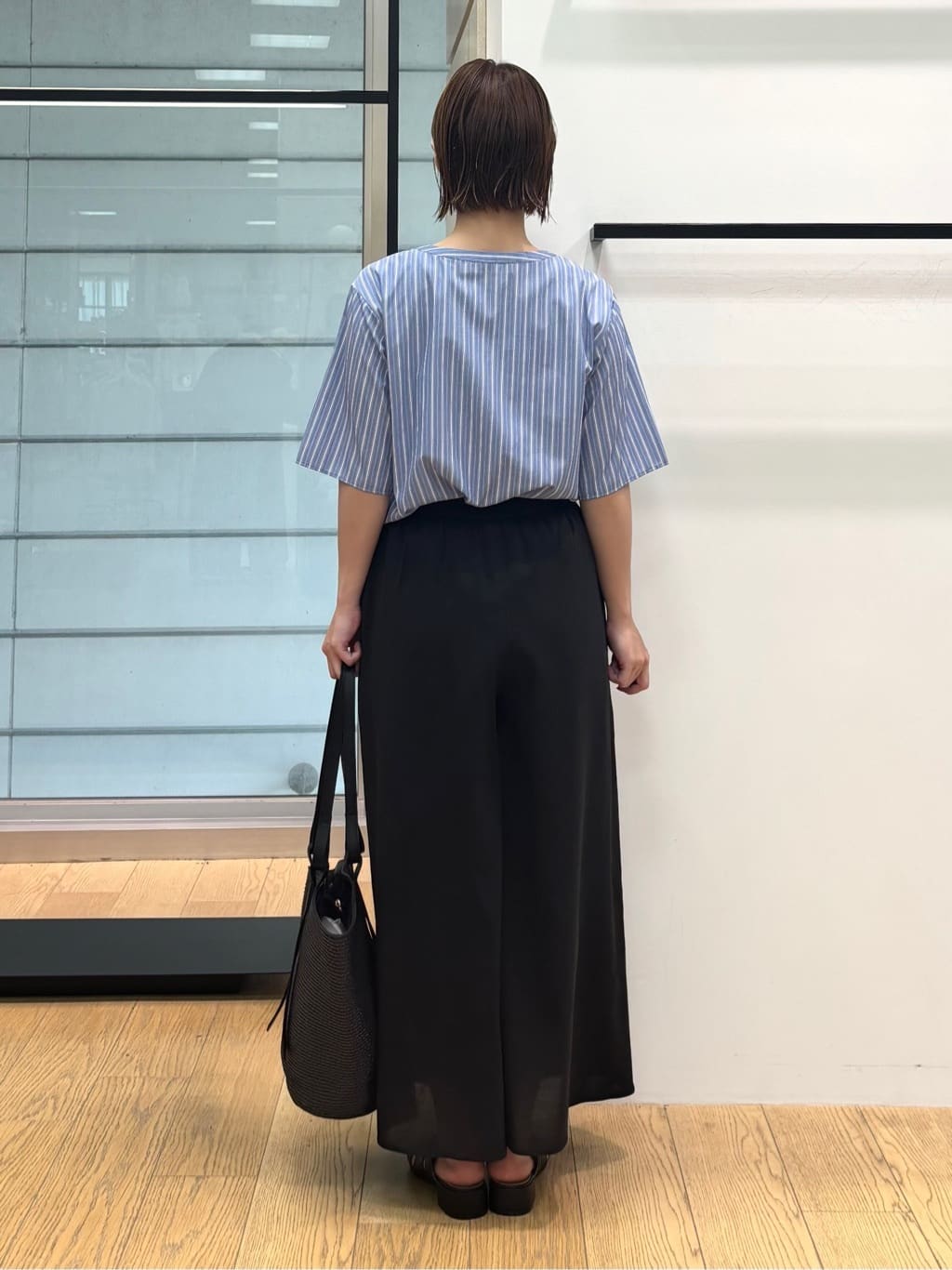 asamiさんの「INDIVI｜【洗える】胸元タックフリルブラウス」を使ったコーディネート