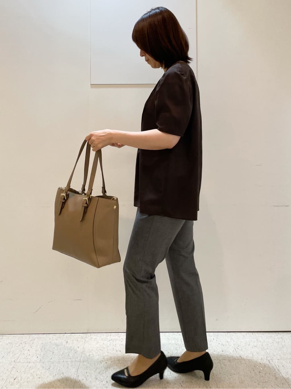 めいさんの「Reflect｜【すっきり見え！長め丈】ピンタックデザインチュニックブラウス」を使ったコーディネート