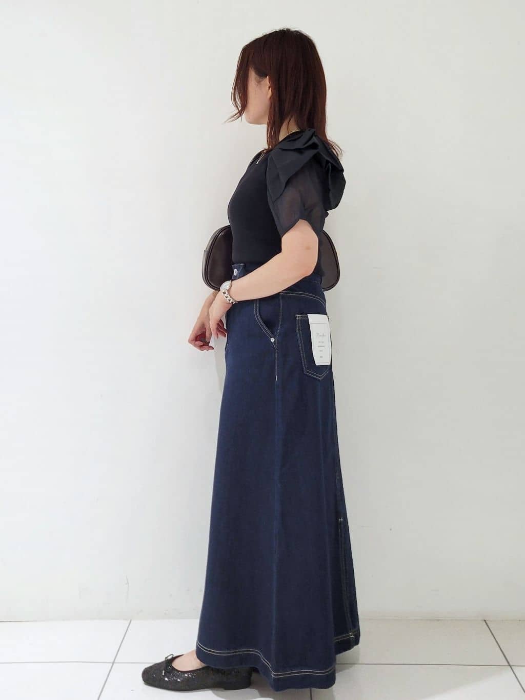 kinaさんの「index｜リボンスリーブドッキングニット【洗濯機洗い可／抗ピル】」を使ったコーディネート