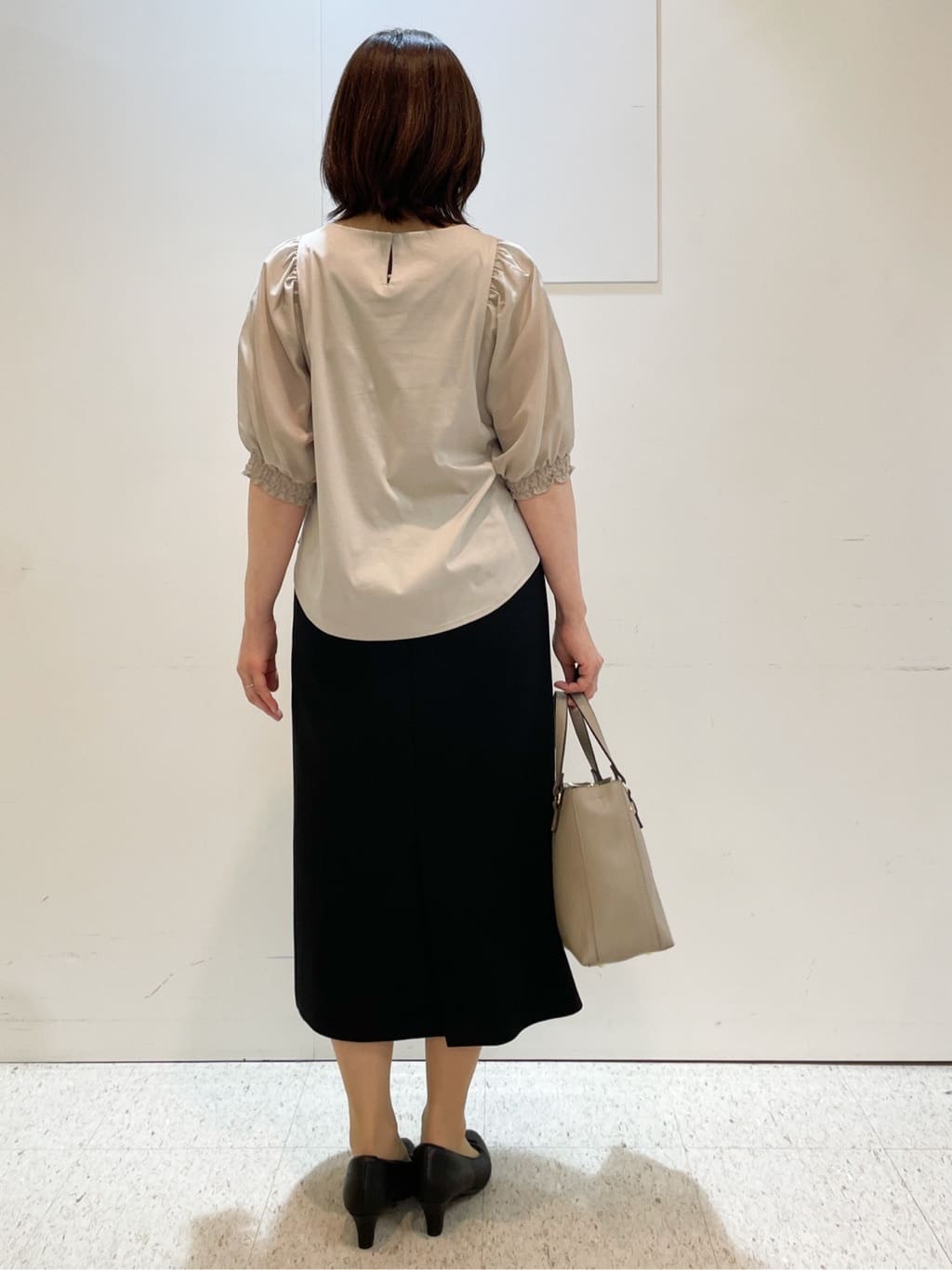 めいさんの「Reflect｜パール調リングネックレス」を使ったコーディネート