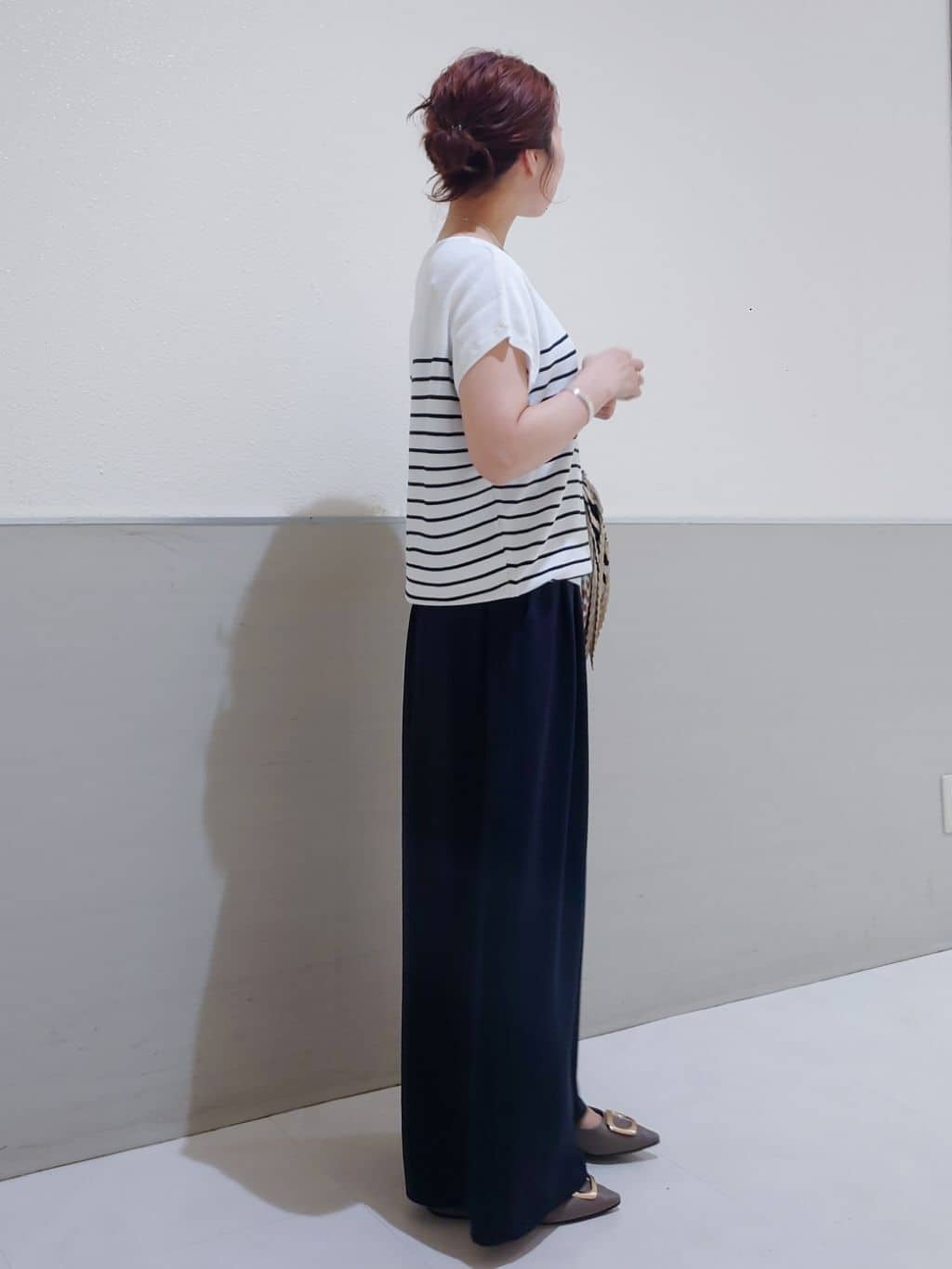 maruさんの「THE SHOP TK｜【6色展開】さらさらフレンチニット【毛玉になりにくい/洗濯機OK】」を使ったコーディネート