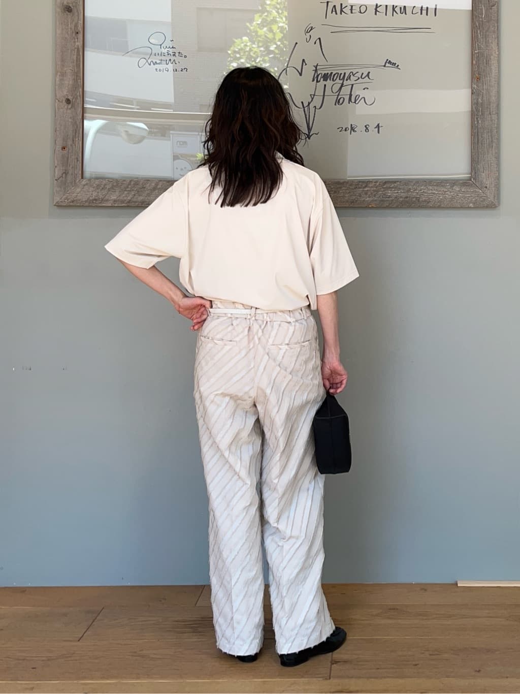 神野（jinno）さんの「TAKEO KIKUCHI｜【COOL CITY WEAR】テーラードTシャツ /接触冷感」を使ったコーディネート