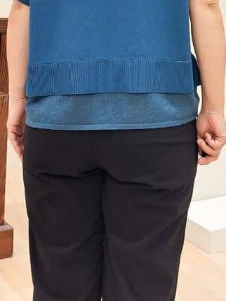 ふるさんの「grove｜キレイも動きやすさも　美脚見えハイパーストレッチパンツ」を使ったコーディネート