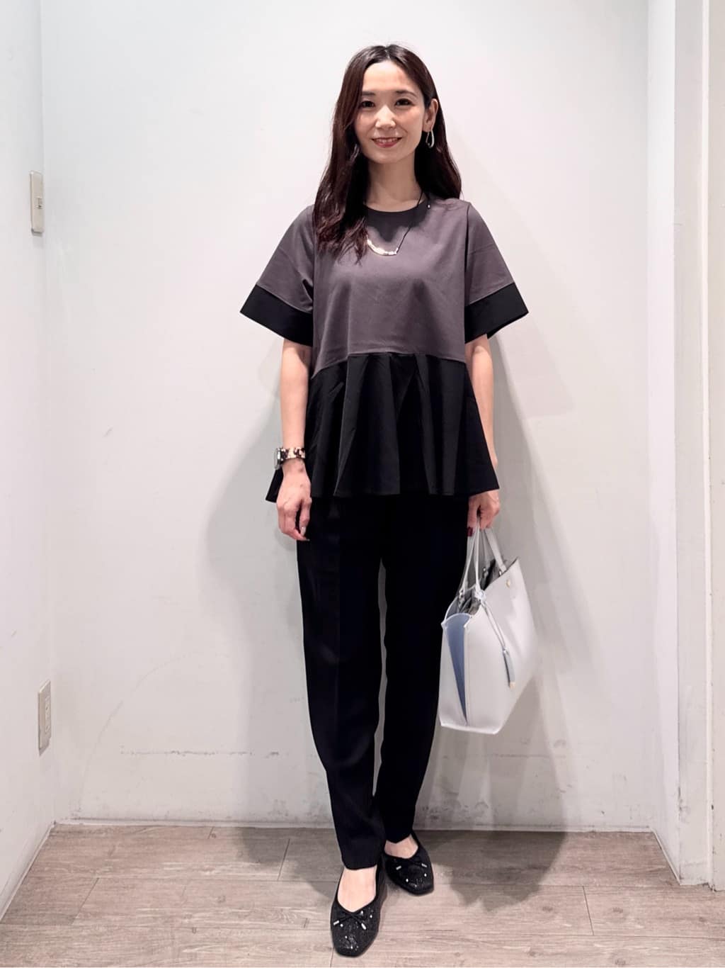 yuicciさんの「OPAQUE.CLIP｜《美人百花掲載》名品フラットバレエシューズ」を使ったコーディネート