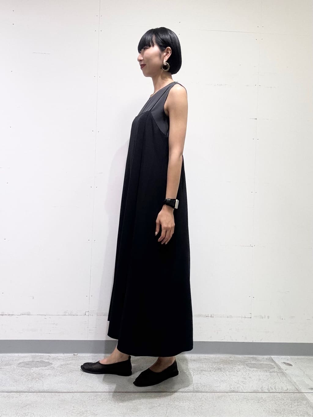 naoさんの「INDIVI｜【UVケア】エアリージョーゼット キャミワンピース」を使ったコーディネート