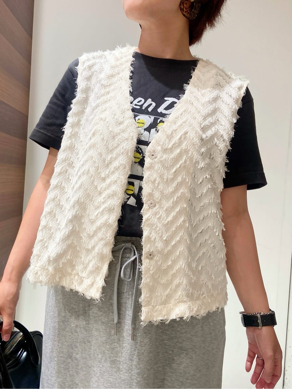 MIHOさんの「OPAQUE.CLIP｜【軽量／2WAY】オイル調合皮ミドルボストンバッグ」を使ったコーディネート