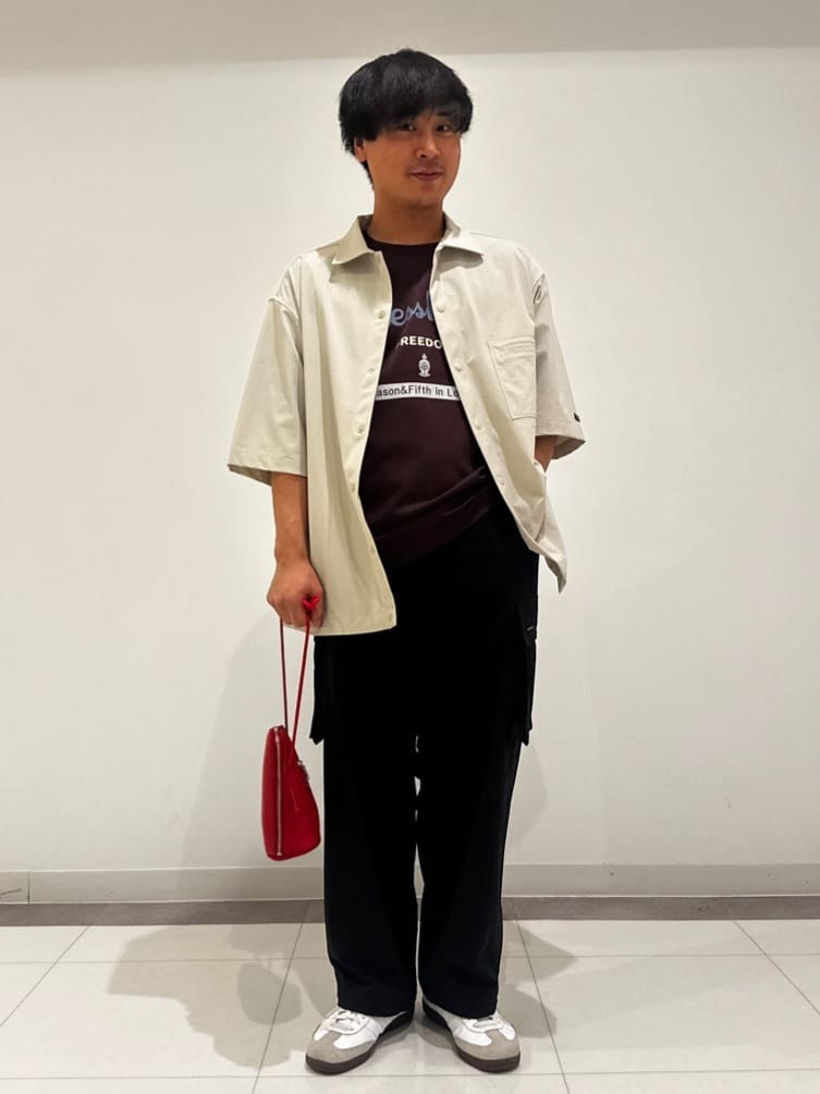 MATSUBARAさんの「DRESSTERIOR｜【接触冷感/抗菌防臭/消臭】ICE CLEAR COTTON ロゴT」を使ったコーディネート