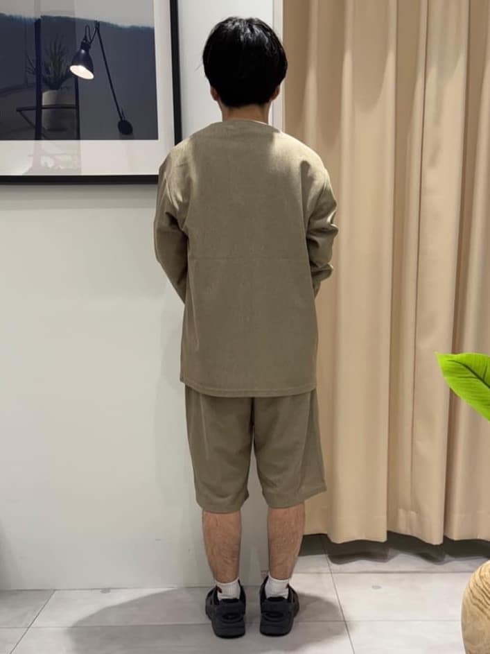 はさんの「THE SHOP TK｜シャリルジャージ カーディガン 洗濯機OK/吸水速乾/イージーケア/セットアップ可」を使ったコーディネート
