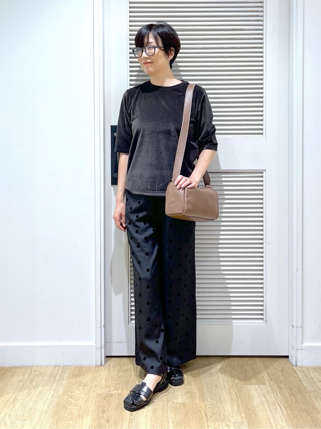 Miyazakiさんの「Dessin｜【洗える】シアーベロアトップス」を使ったコーディネート