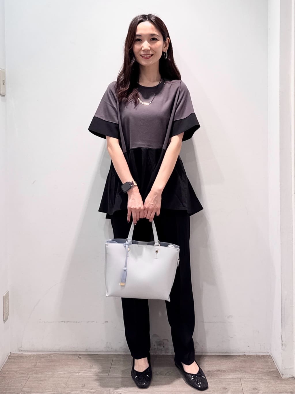 yuicciさんの「OPAQUE.CLIP｜《美人百花掲載》名品フラットバレエシューズ」を使ったコーディネート