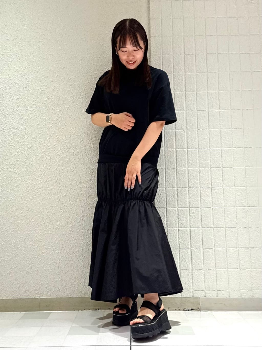 SEIKOさんの「ESPERANZA｜キルティング厚底スポサン」を使ったコーディネート