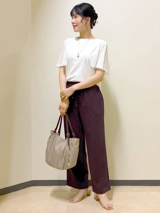  beni_gingerさんの「Reflect｜幾何レーススリーブプルオーバージャージ」を使ったコーディネート