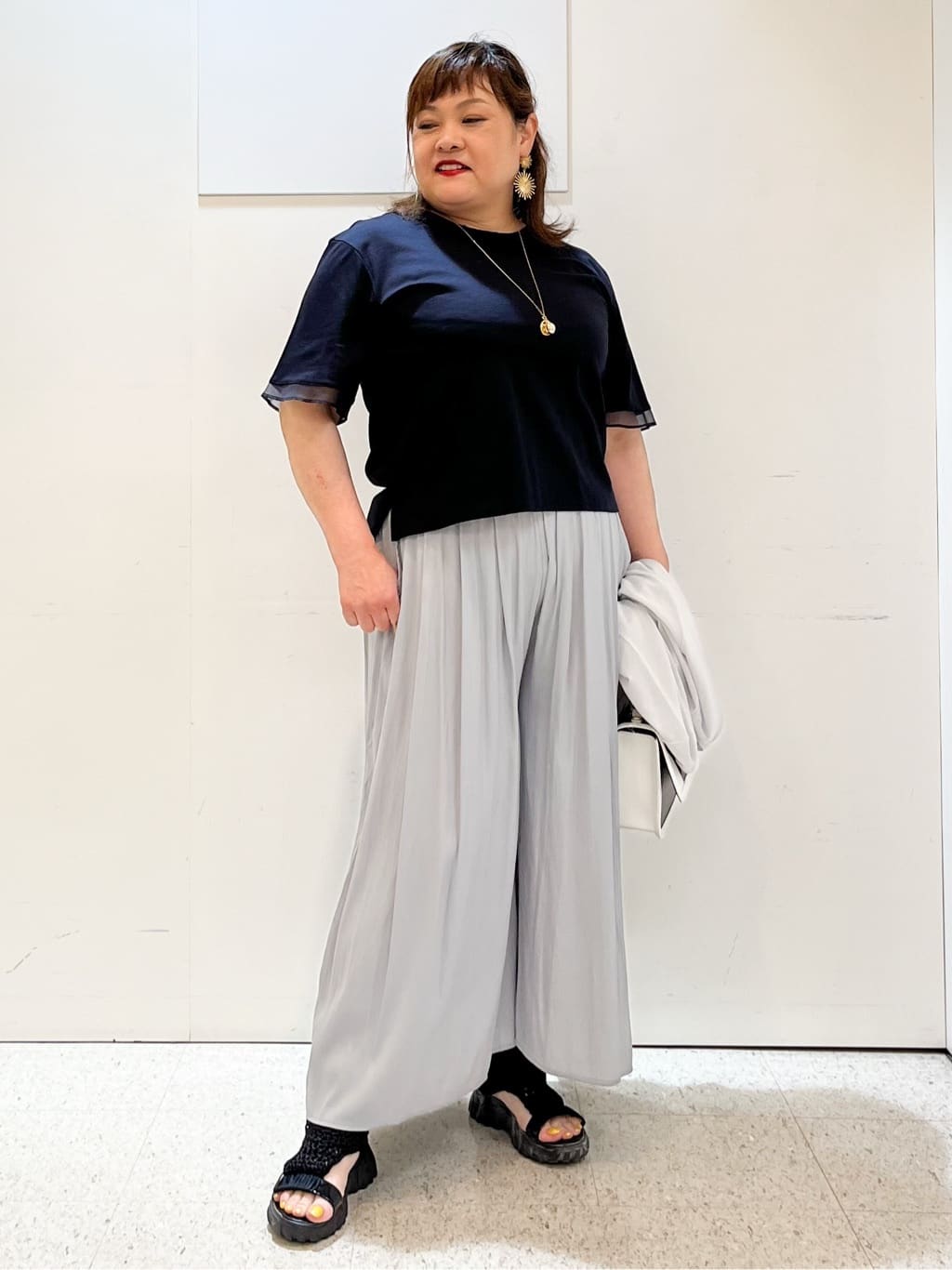 kimmyさんの「Reflect｜◆【洗える】キレイめジャージプルオーバー」を使ったコーディネート