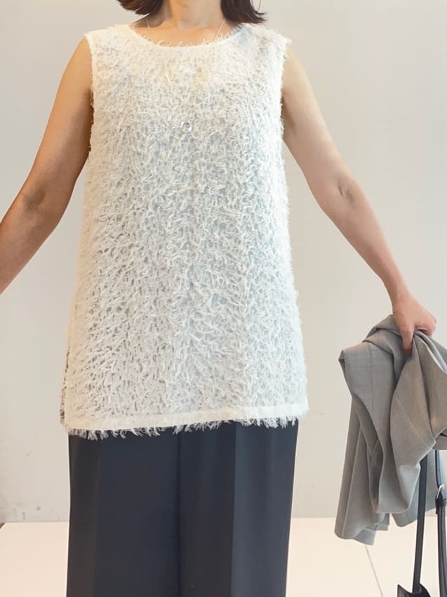 murayamaさんの「INDIVI｜【セットアップ可能】凹凸ストレッチ素材テーラードカラージレジャケット」を使ったコーディネート