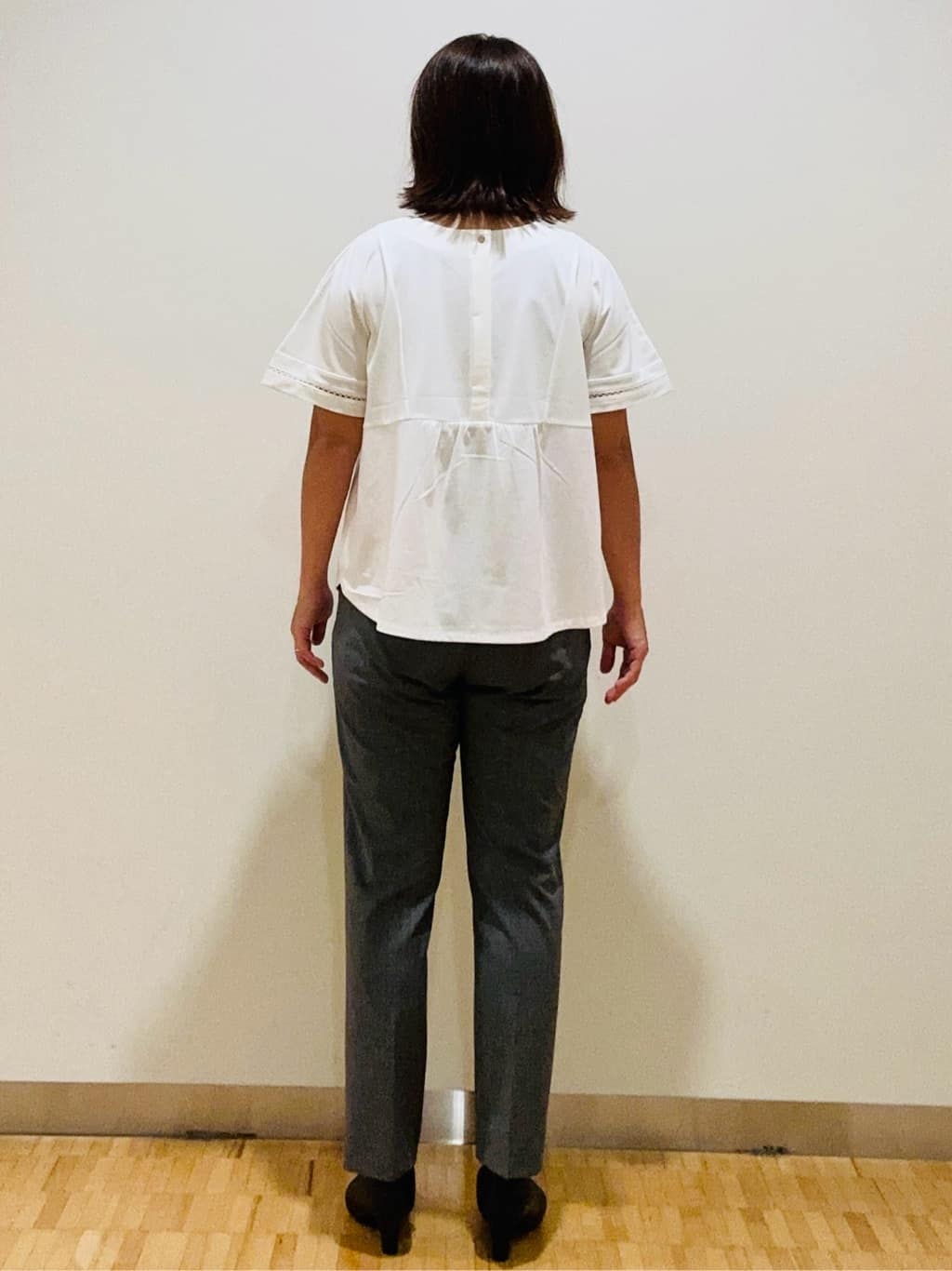 haseさんの「Reflect｜【私のパンツ／手洗い可】ベーシックテーパードパンツ」を使ったコーディネート