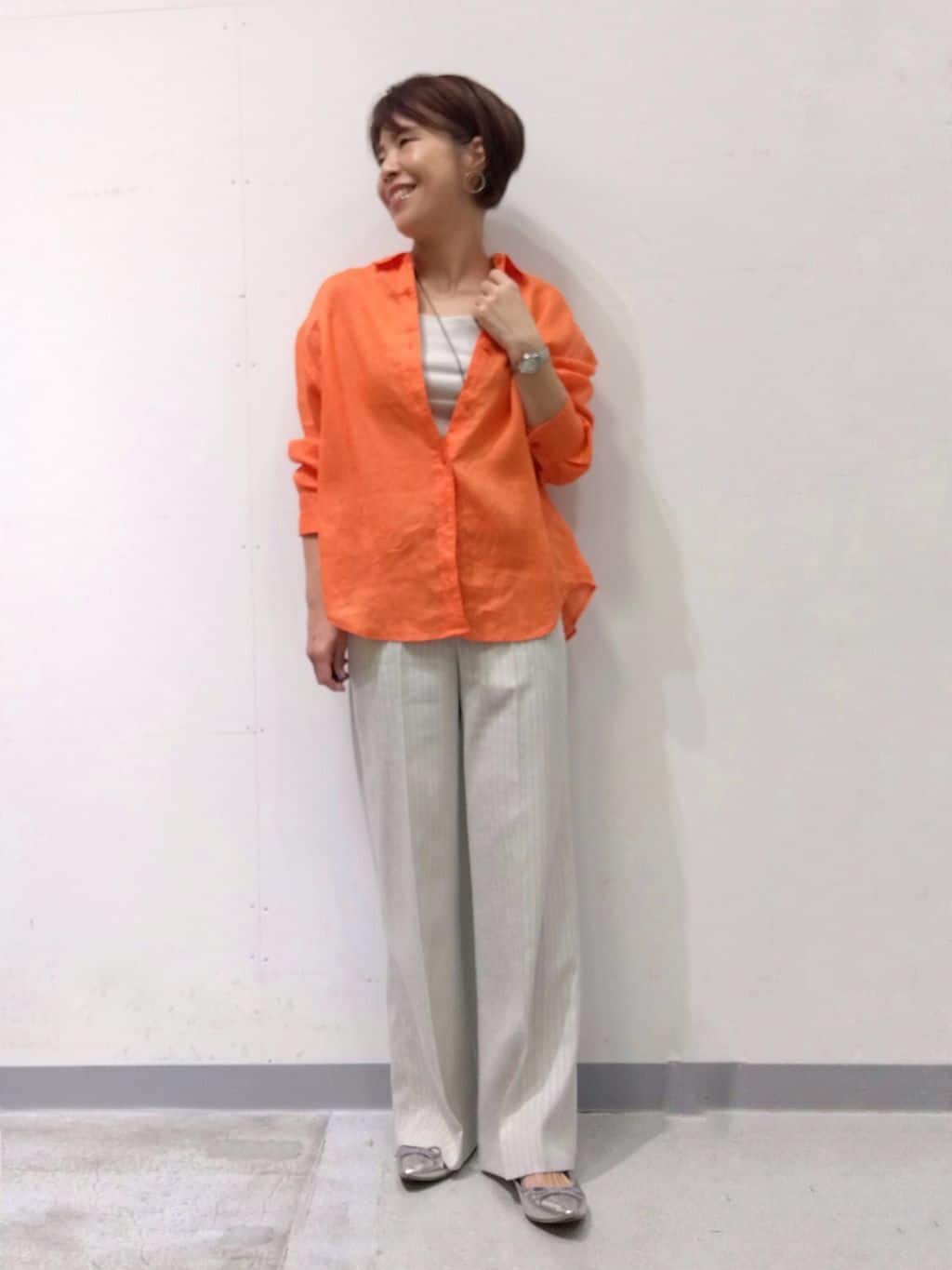 Kさんの「INDIVI｜【日本製】ビスチェインナータンクトップ」を使ったコーディネート