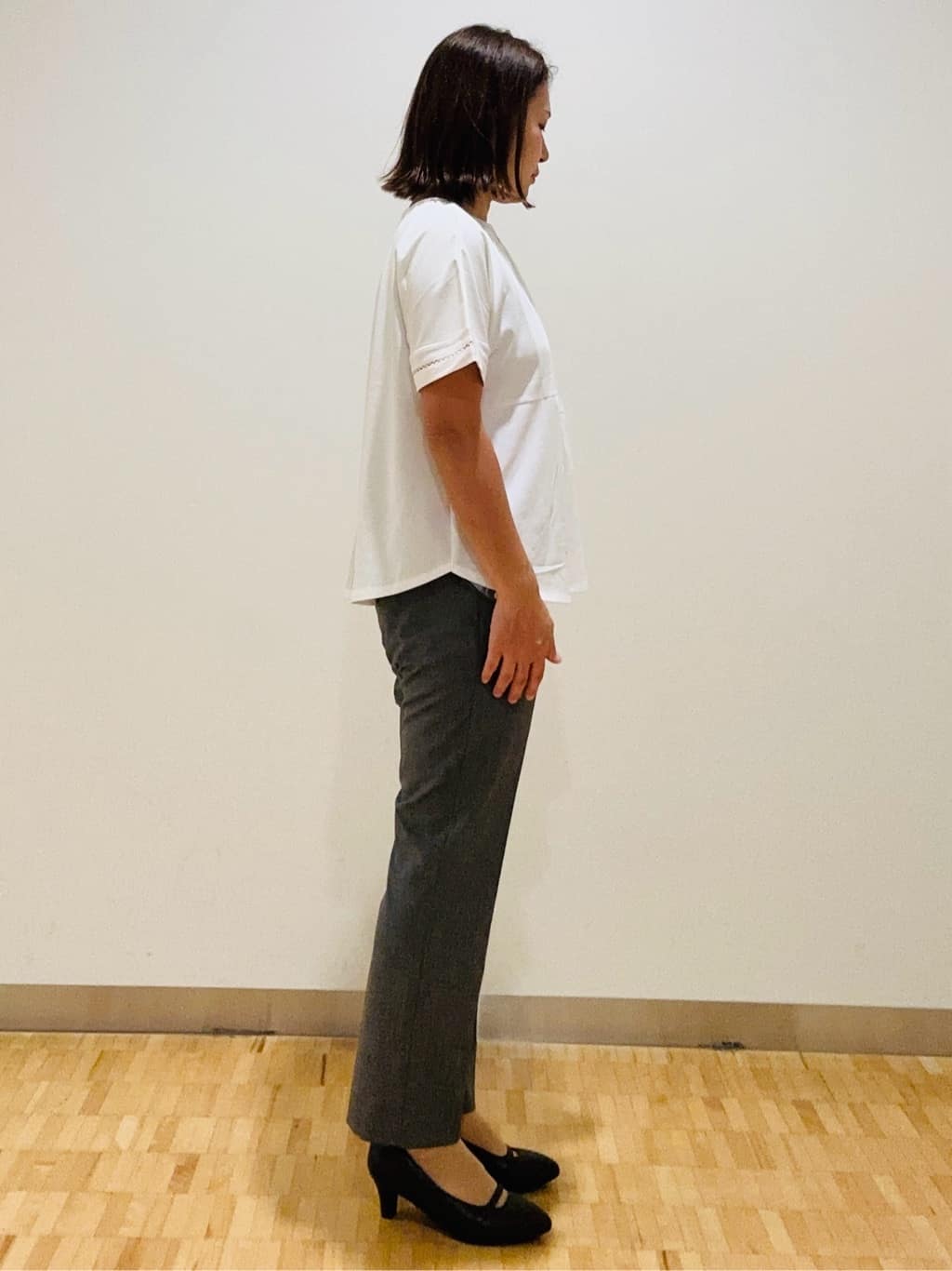 haseさんの「Reflect｜【私のパンツ／手洗い可】ベーシックテーパードパンツ」を使ったコーディネート