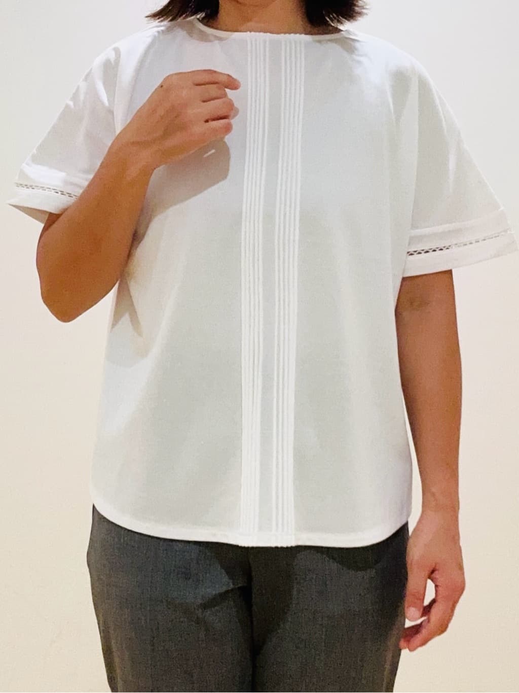 haseさんの「Reflect｜【私のパンツ／手洗い可】ベーシックテーパードパンツ」を使ったコーディネート