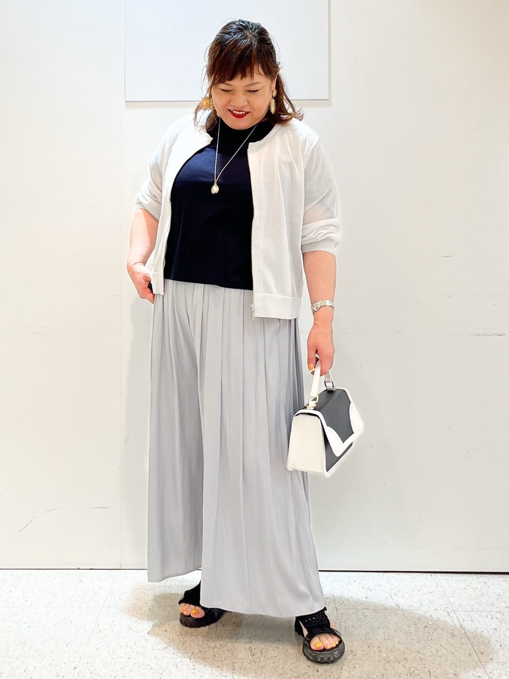 kimmyさんの「Reflect｜◆【洗える】キレイめジャージプルオーバー」を使ったコーディネート