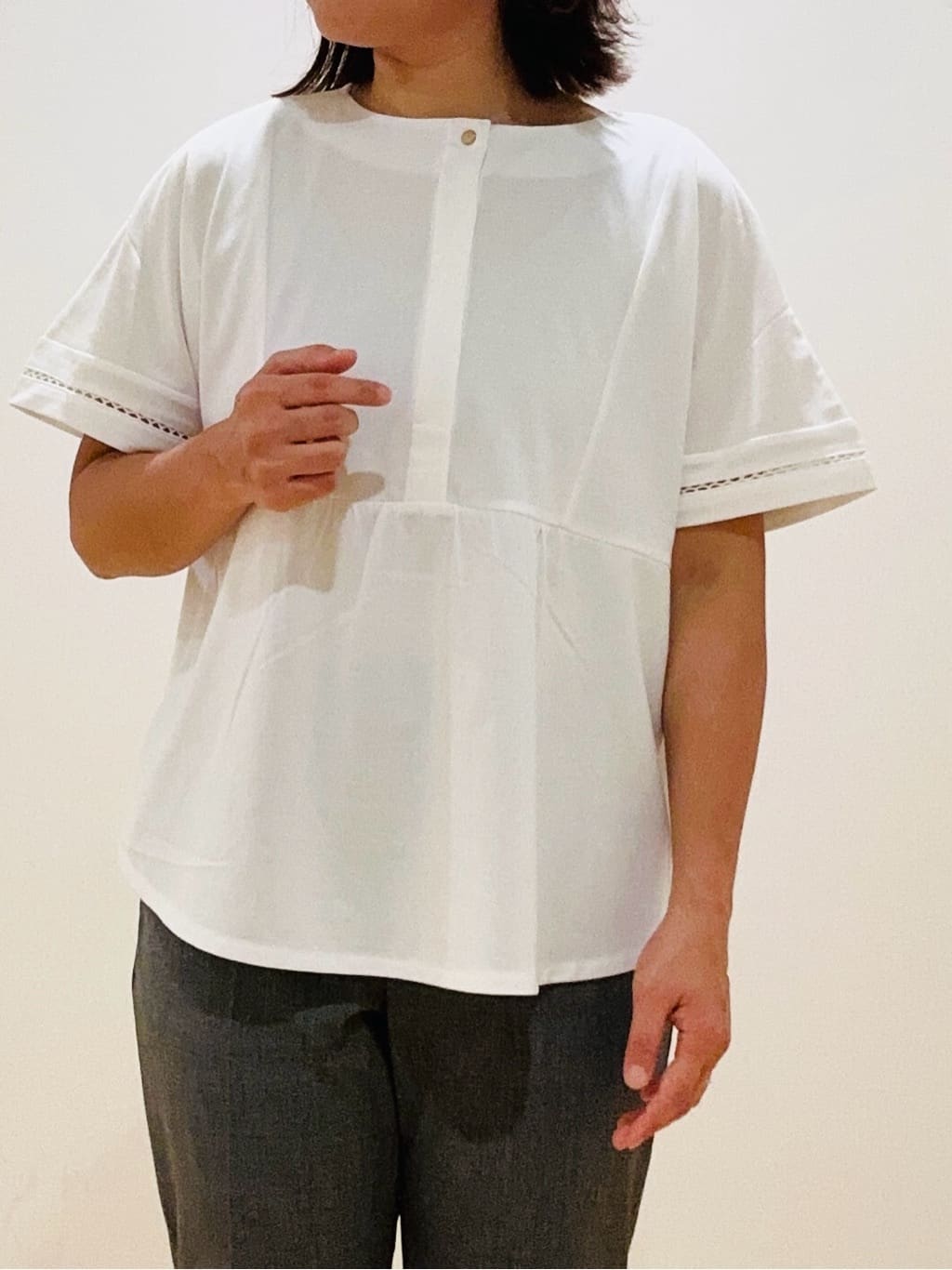 haseさんの「Reflect｜【私のパンツ／手洗い可】ベーシックテーパードパンツ」を使ったコーディネート