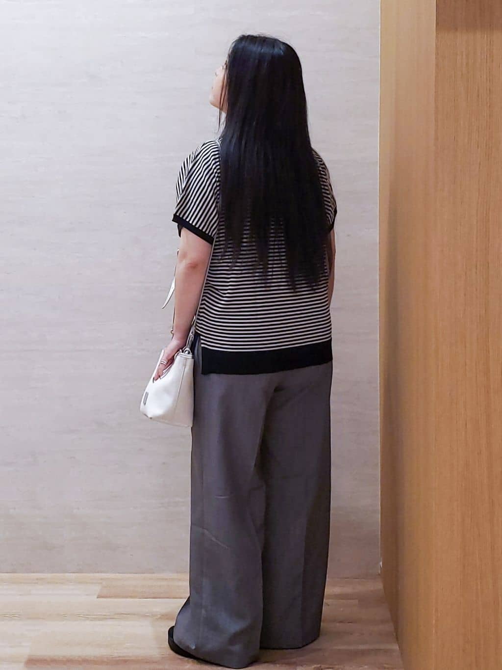 ちぃさんの「OPAQUE.CLIP｜《6色展開／S-LLサイズ》ドルマンスリーブニット【UV／接触冷感／洗濯機洗い可／抗ピル】」を使ったコーディネート