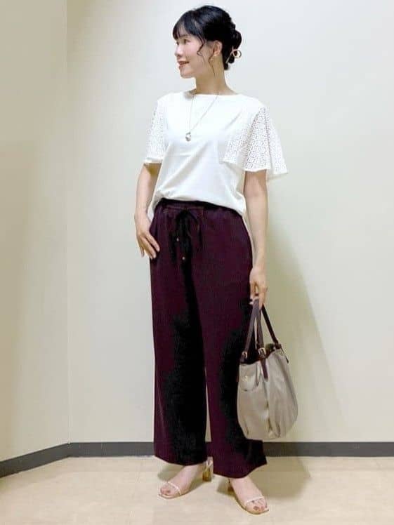  beni_gingerさんの「Reflect｜幾何レーススリーブプルオーバージャージ」を使ったコーディネート