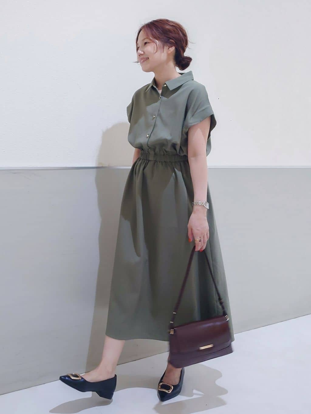 maruさんの「THE SHOP TK｜サッカーワンピース【洗濯機OK/UVカット】」を使ったコーディネート
