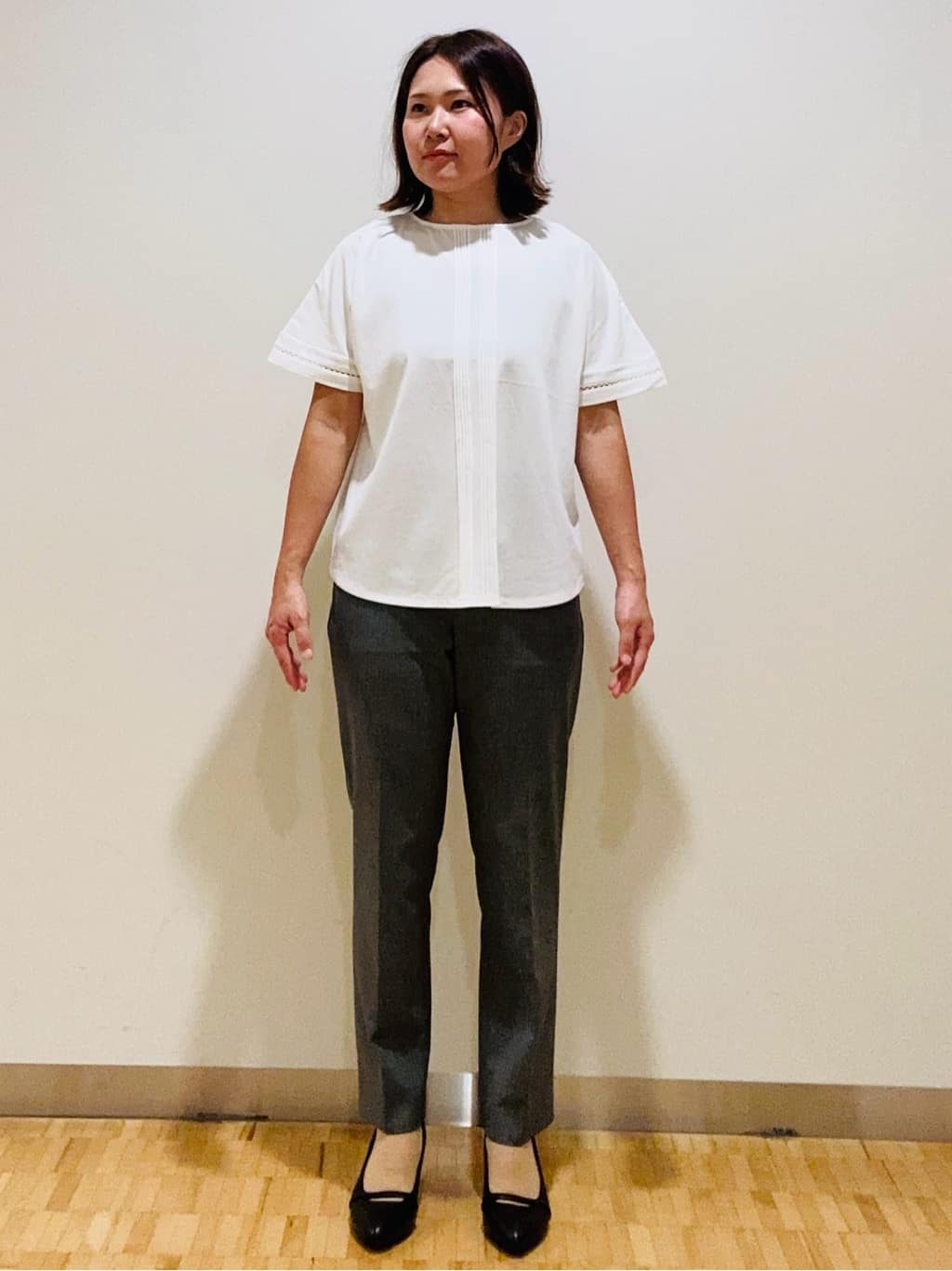 haseさんの「Reflect｜【私のパンツ／手洗い可】ベーシックテーパードパンツ」を使ったコーディネート