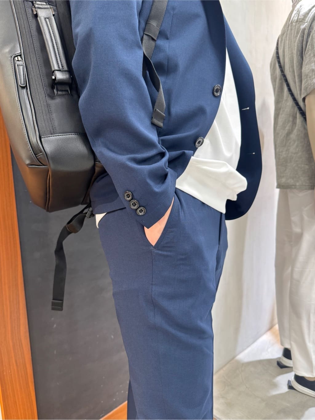 たくやさんの「TAKEO KIKUCHI｜【COOL CITY WEAR】アーバンクール ジャケット /接触冷感・吸水速乾」を使ったコーディネート