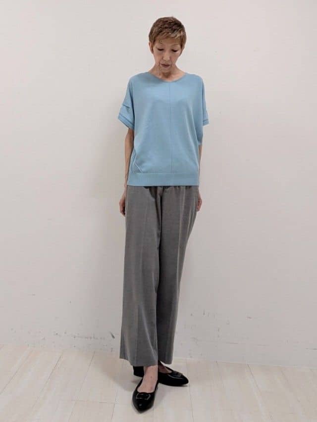 sachiさんの「Reflect｜【洗える／セットアップ可】ノーカラージャケット」を使ったコーディネート