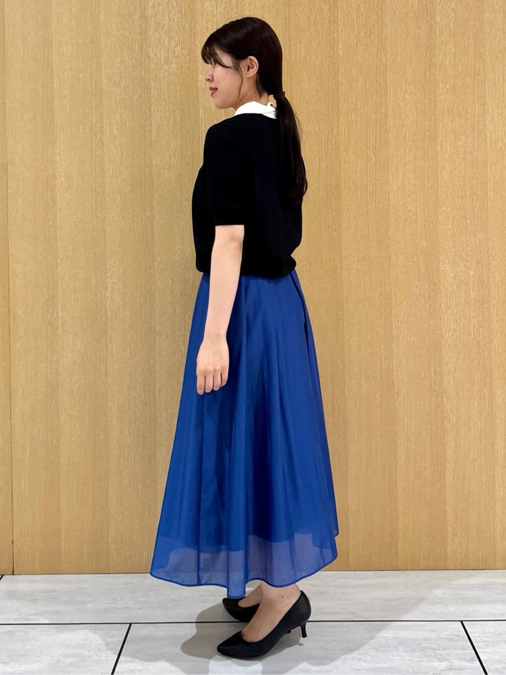 nanaさんの「UNTITLED｜【トレンド/きれいめ】5分袖ポロニット」を使ったコーディネート