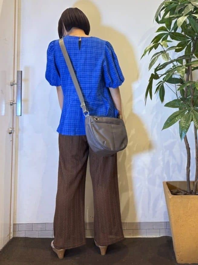 TOWAさんの「SHOO･LA･RUE｜【S-LL】クロシェ風レースイージーワイドパンツ」を使ったコーディネート