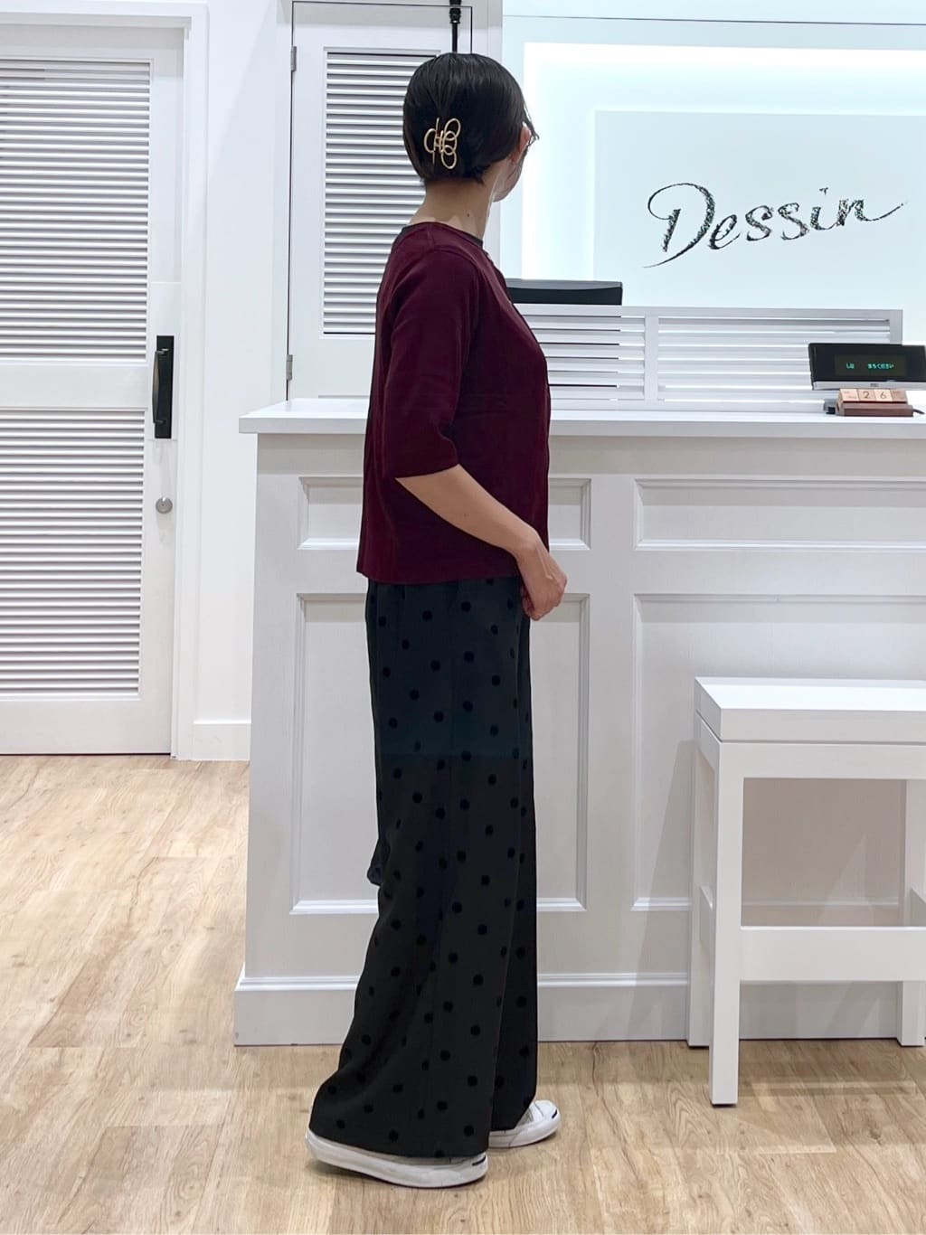 canaさんの「Dessin｜【UVカット/洗える】2WAY五分袖カーディガン」を使ったコーディネート