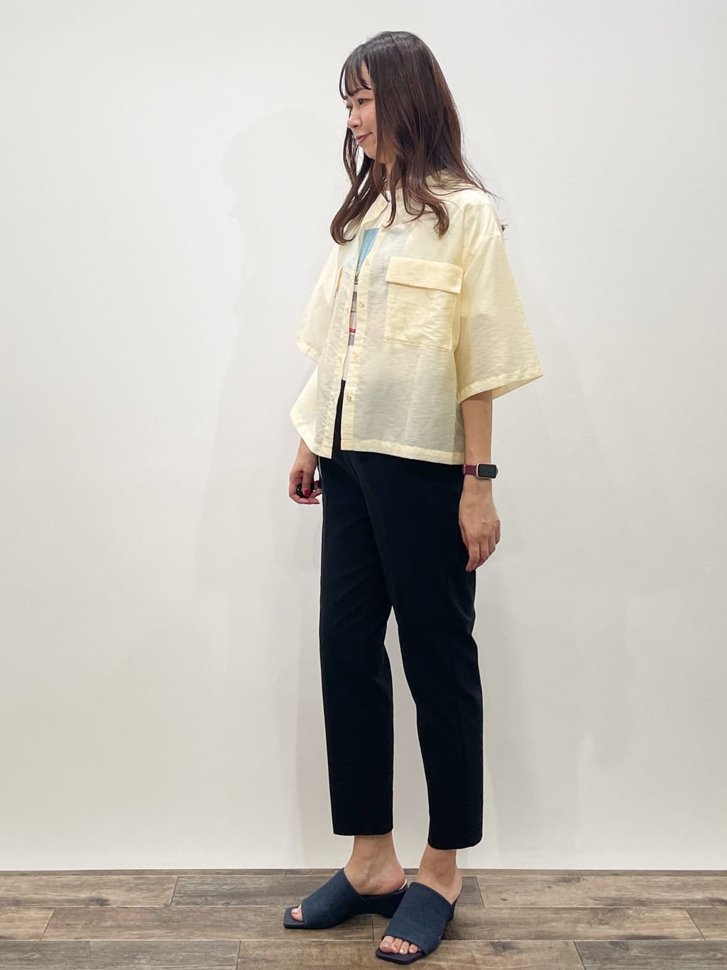 Aikoさんの「OPAQUE.CLIP｜風景イラストプリントTシャツ」を使ったコーディネート