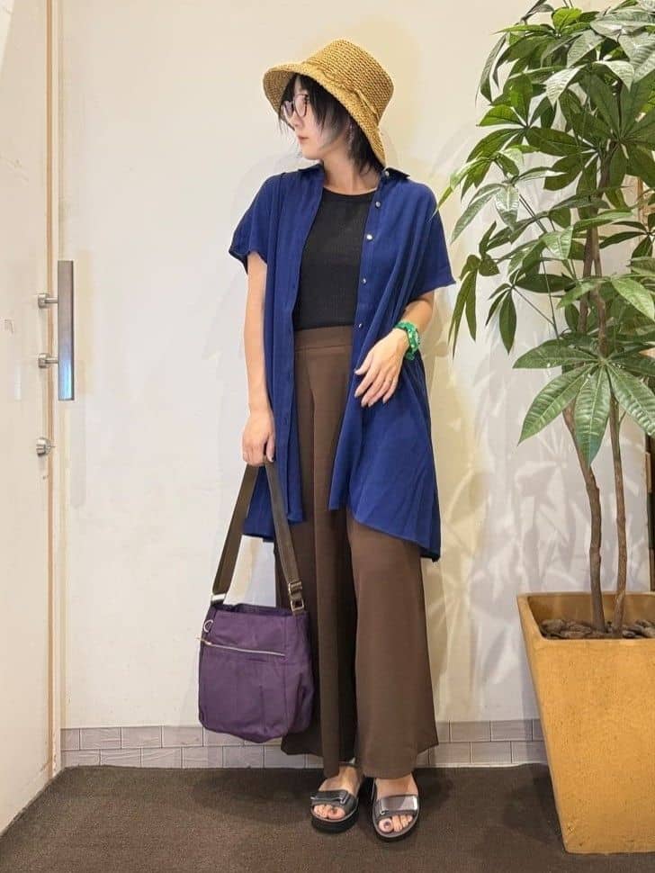 misakiさんの「SHOO･LA･RUE｜【S-LL/体型カバー】さらりとしたタッチが心地よい バックギャザーブラウス」を使ったコーディネート