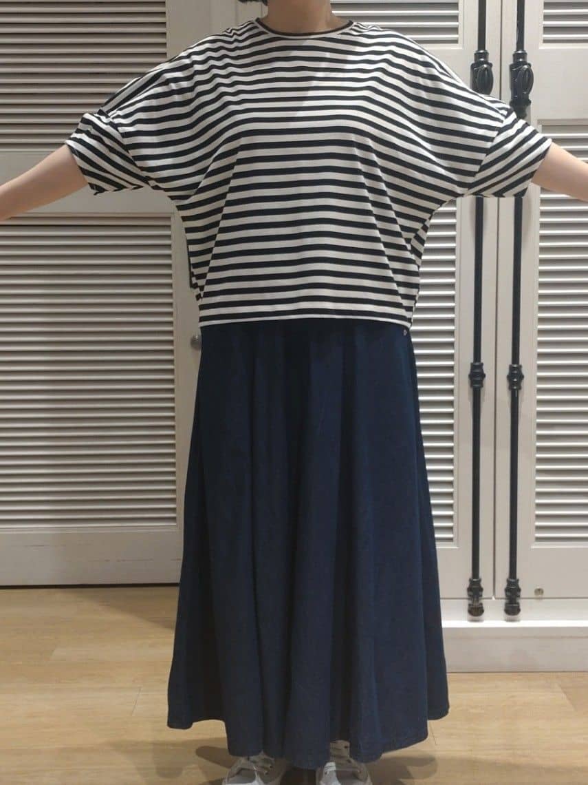 kaiさんの「Dessin｜【二の腕カバー／UVカット】ランタンスリーブカットソー」を使ったコーディネート