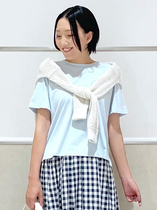 eriko さんの「Dessin｜【洗える】映えチェック柄ギャザースカート」を使ったコーディネート